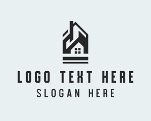 Roofing - Home Residence Property logo design