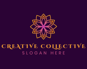 Creative Mandala Flower logo design