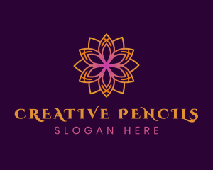 Creative Mandala Flower logo design