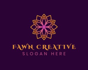 Creative Mandala Flower logo design