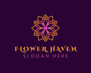 Creative Mandala Flower logo design