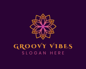 Groovy - Creative Mandala Flower logo design