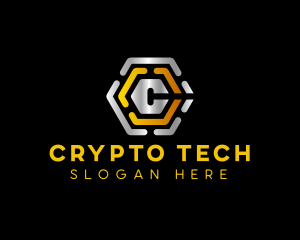 Crypto - Technology Crypto Finance logo design