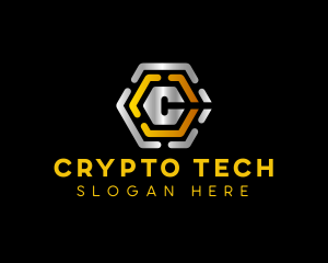 Technology Crypto Finance logo design