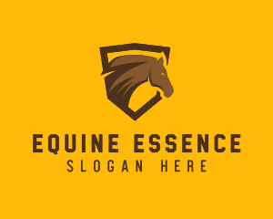 Equine - Equine Horse Shield logo design