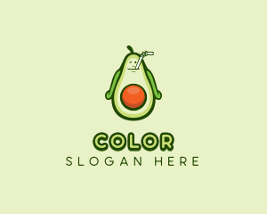 Avocado - Happy Avocado Smoothie logo design