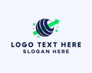 Forwarding - Spiral Globe Logistics logo design