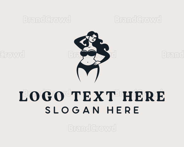 Bikini Fashion Swimwear Logo