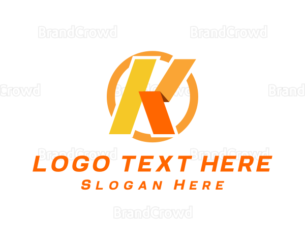 Professional Folding Company Letter K Logo