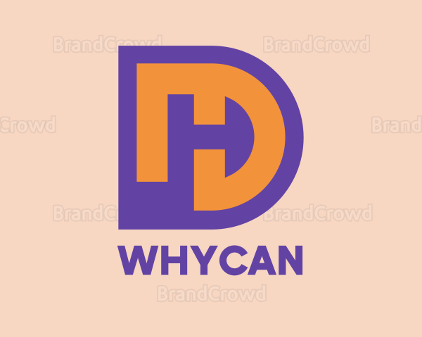 Purple DH Symbol Logo