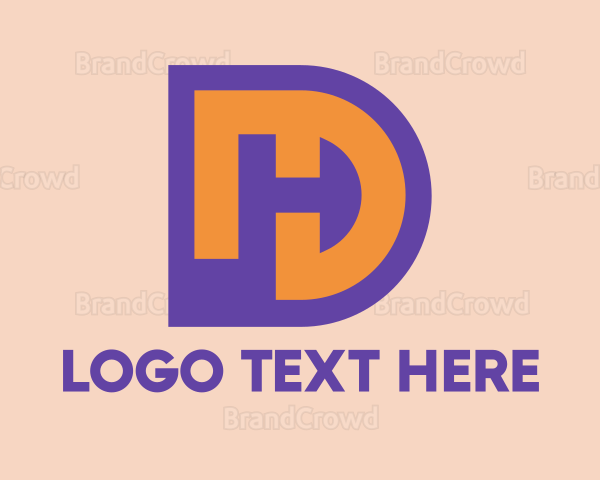 Purple DH Symbol Logo