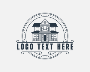 Airbnb - Manor Mansion Property logo design