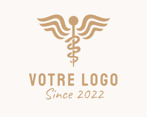 Hospital - Medical Caduceus Pharmacy logo design