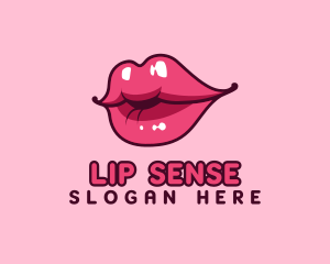 Feminine Lip Cosmetics logo design