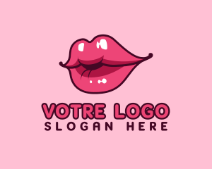 Woman - Feminine Lip Cosmetics logo design