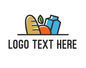 Food & Milk Groceries Logo
