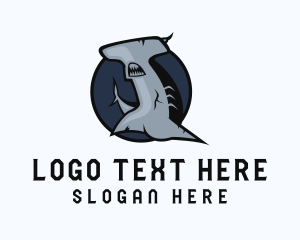 Hammerhead Shark Animal logo design