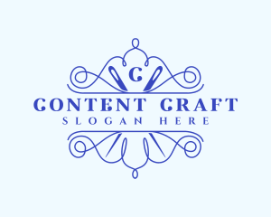 Craft Needle Stitch logo design