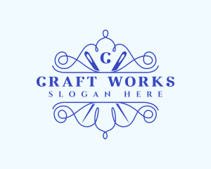 Craft Needle Stitch logo design