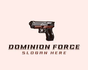 Firearm Pistol Gun logo design