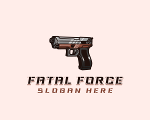 Deadly - Firearm Pistol Gun logo design