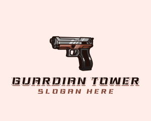 Firearm Pistol Gun logo design