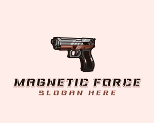 Firearm Pistol Gun logo design