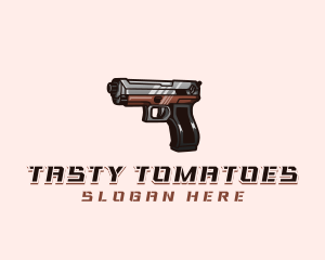 Firearm Pistol Gun logo design