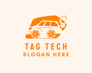 Tag - Car Orange Tag logo design