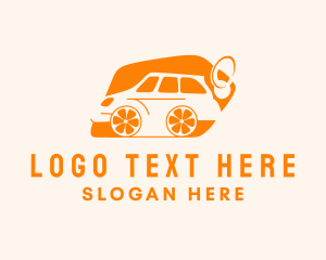 Car Key - Car Orange Tag logo design