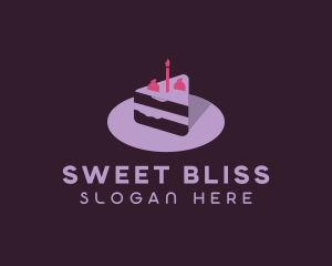 Strawberry Pastry Cake logo design