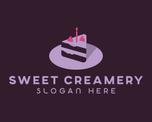 Strawberry Pastry Cake logo design