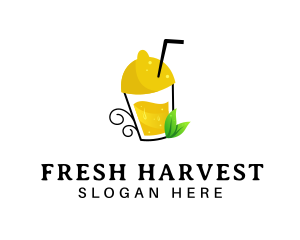 Fresh - Fresh Lemon Juice logo design