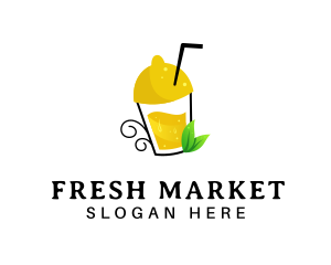 Stall - Fresh Lemon Juice logo design