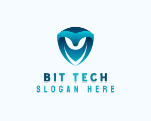 Tech Shield Developer logo design