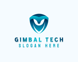 Tech Shield Developer logo design