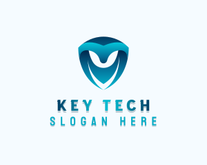 Tech Shield Developer logo design