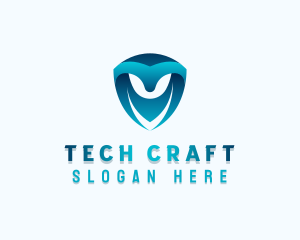 Developer - Tech Shield Developer logo design