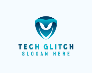 Tech Shield Developer logo design