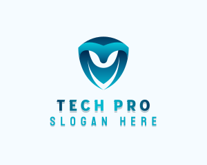 Tech Shield Developer logo design