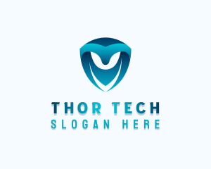 Tech Shield Developer logo design