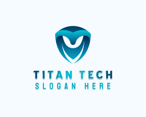 Tech Shield Developer logo design