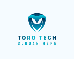 Tech Shield Developer logo design