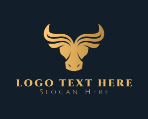Bull - Luxurious Bull Business logo design