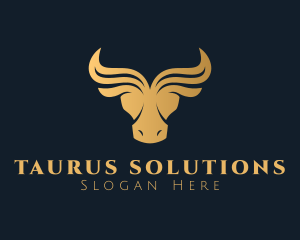 Taurus - Luxurious Bull Business logo design