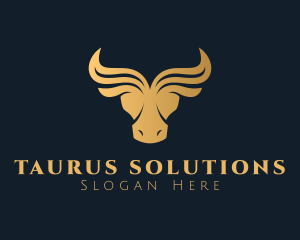 Luxurious Bull Business logo design