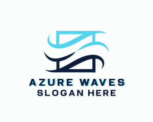 Creative Wave Breeze logo design