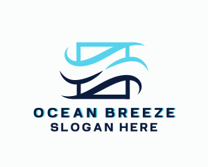 Creative Wave Breeze logo design