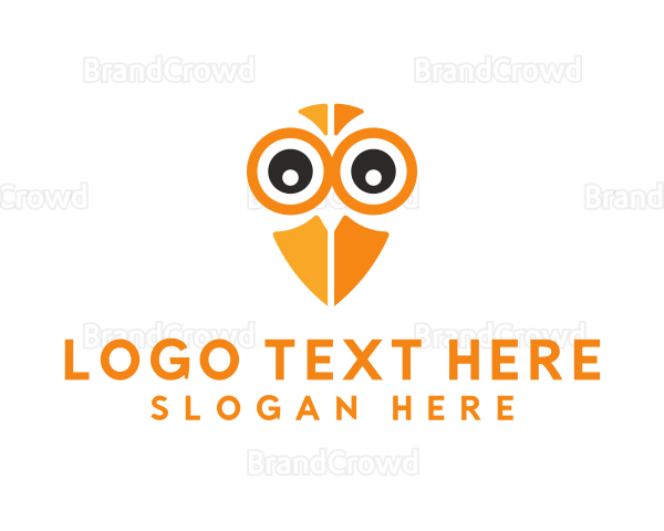 Owl Bird Eye Logo