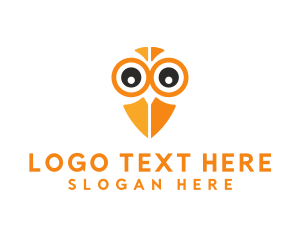 Parrot - Owl Bird Eye logo design